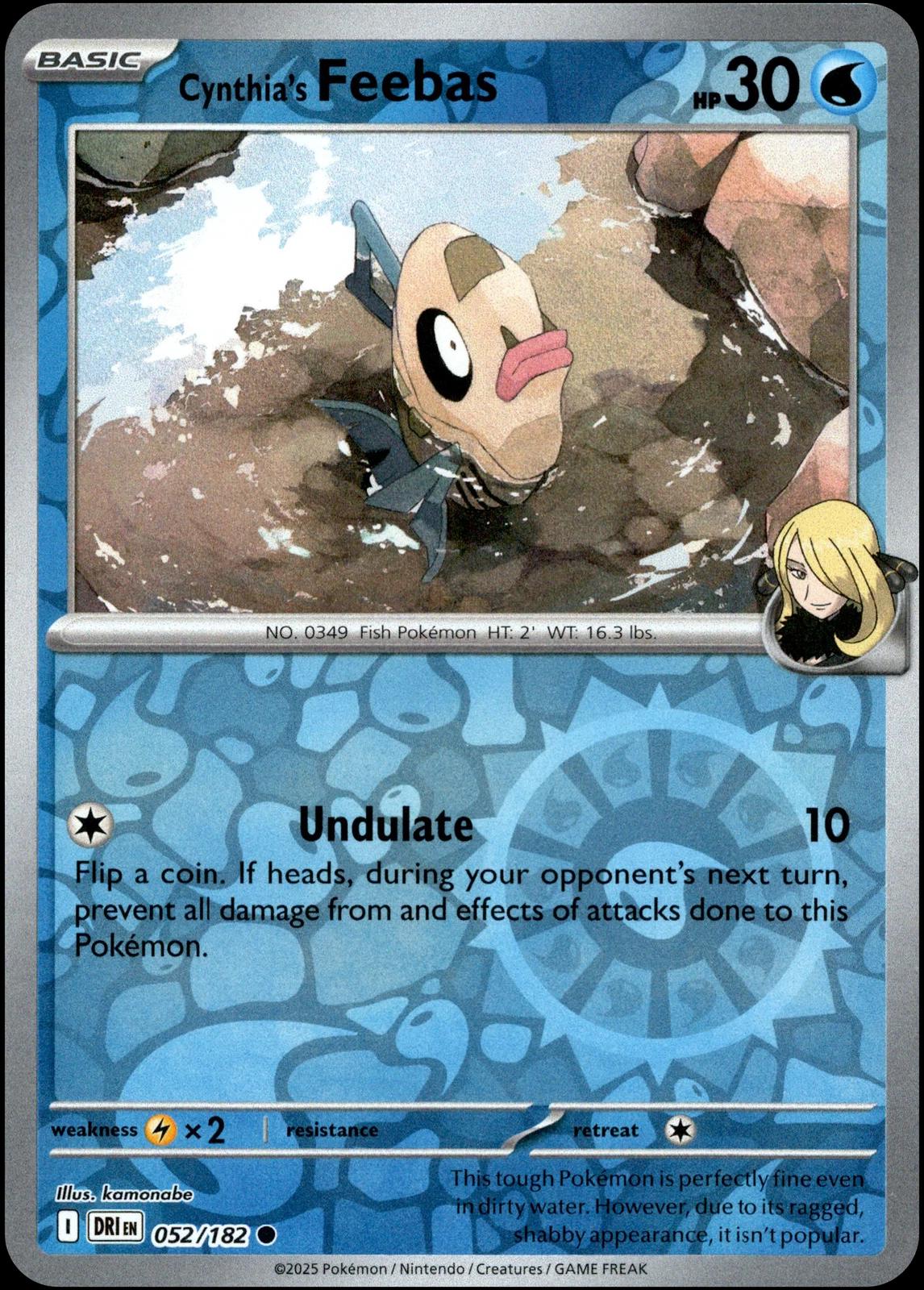 Cynthia's Feebas [Reverse Holo]